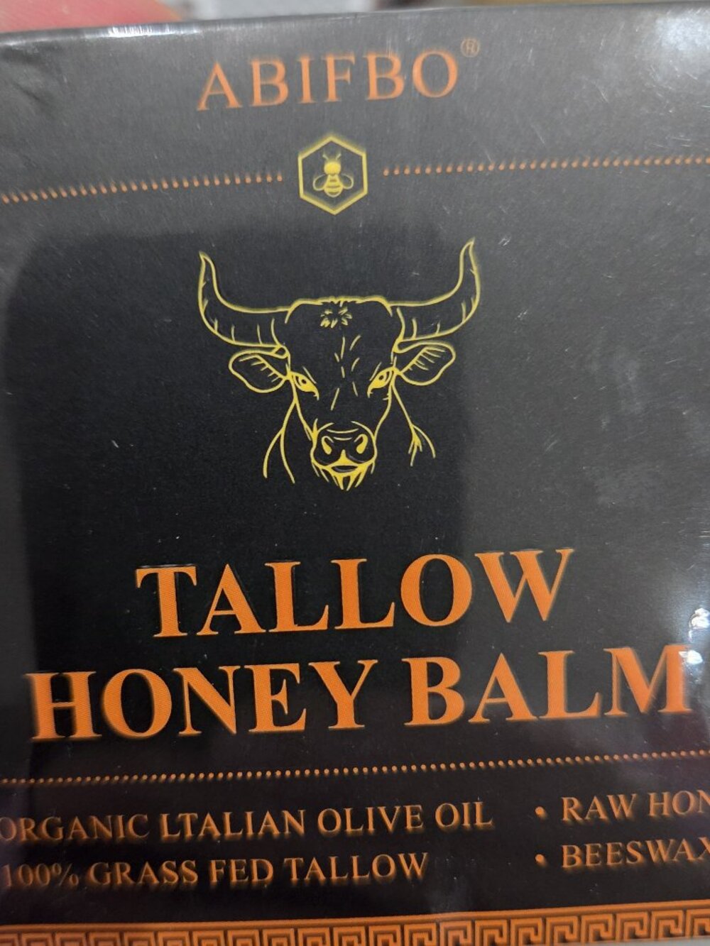 100% Grass Fed Tallow Raw Honey Bees Wax Olive Oil Balm-Sealed 4.23 fl oz